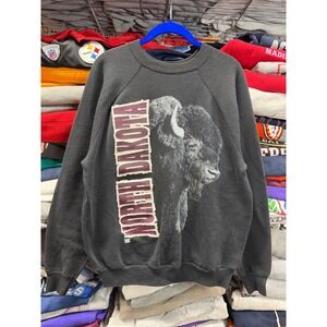 Vintage 90s North Dakota State University, NDSU bison sweatshirt crewneck grails